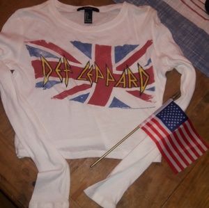 Def Leppard crop tshirt